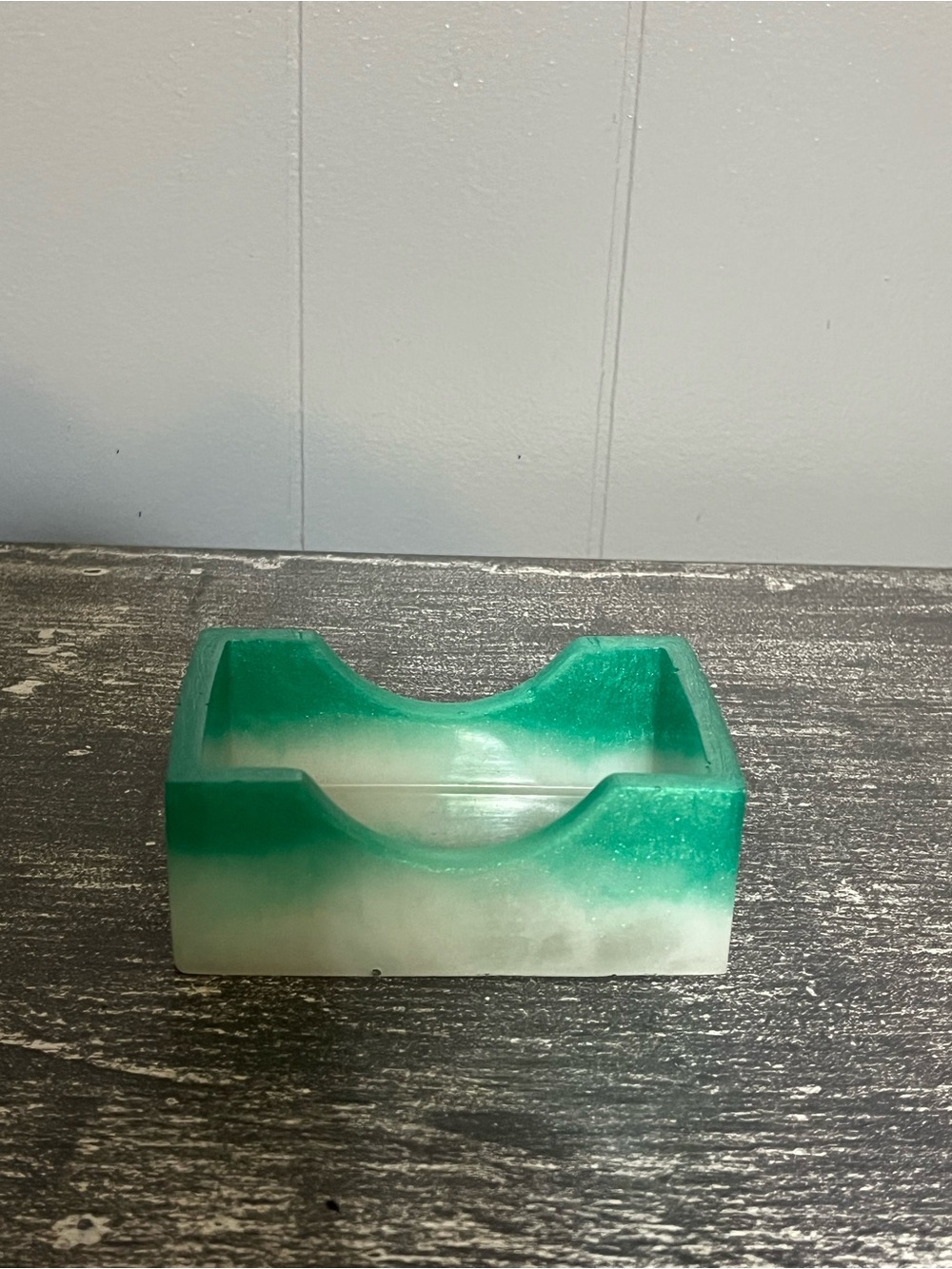 Green and White Resin
Business card holder
